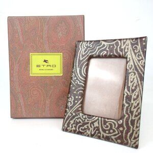 Authentic ETRO Photo frame Photo case suede [Used]